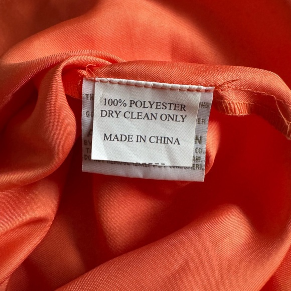 Sparkle Beaded Strapless Chiffon Gown Coral Embellished Formal Prom Dress 6 - Picture 13 of 16